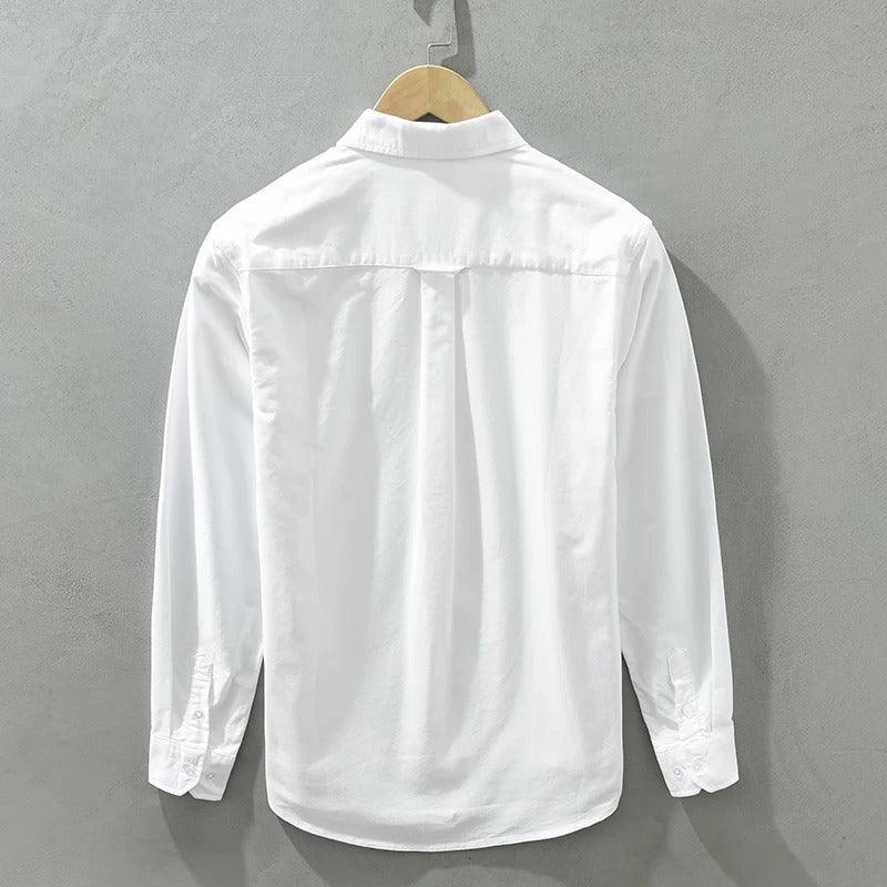 Chemise à Manches Longues en Coton pour Homme | Confortable & Élégante