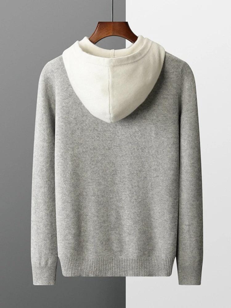 Sweat à Capuche Homme en Laine | Tricoté & Résistant