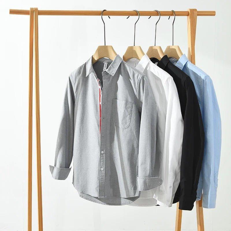 Chemise à Manches Longues en Coton pour Homme | Confortable & Élégante