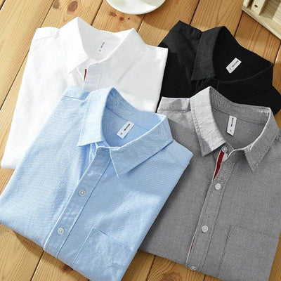 Chemise à Manches Longues en Coton pour Homme | Confortable & Élégante