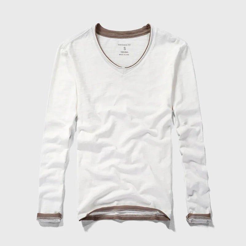 Pull Décontracté en Coton pour Homme | Col en V & 100% Coton