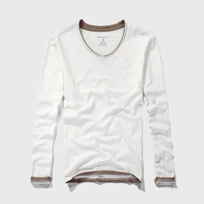Pull Décontracté en Coton pour Homme | Col en V & 100% Coton