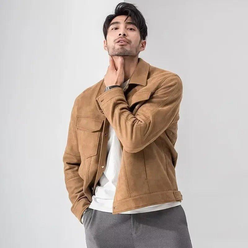 Veste en Daim Homme | Élégante pour le Printemps & l'Automne