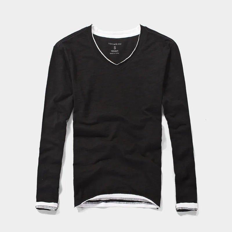 Pull Décontracté en Coton pour Homme | Col en V & 100% Coton