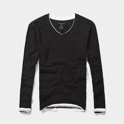 Pull Décontracté en Coton pour Homme | Col en V & 100% Coton