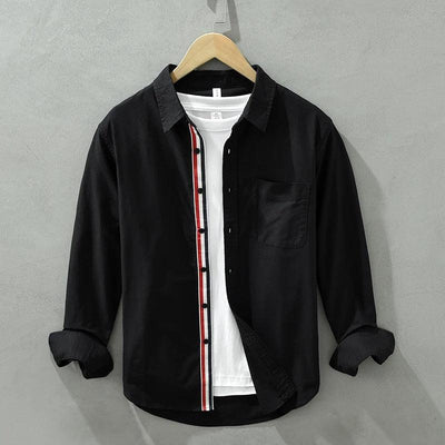 Chemise à Manches Longues en Coton pour Homme | Confortable & Élégante