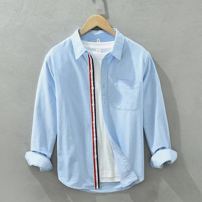 Chemise à Manches Longues en Coton pour Homme | Confortable & Élégante
