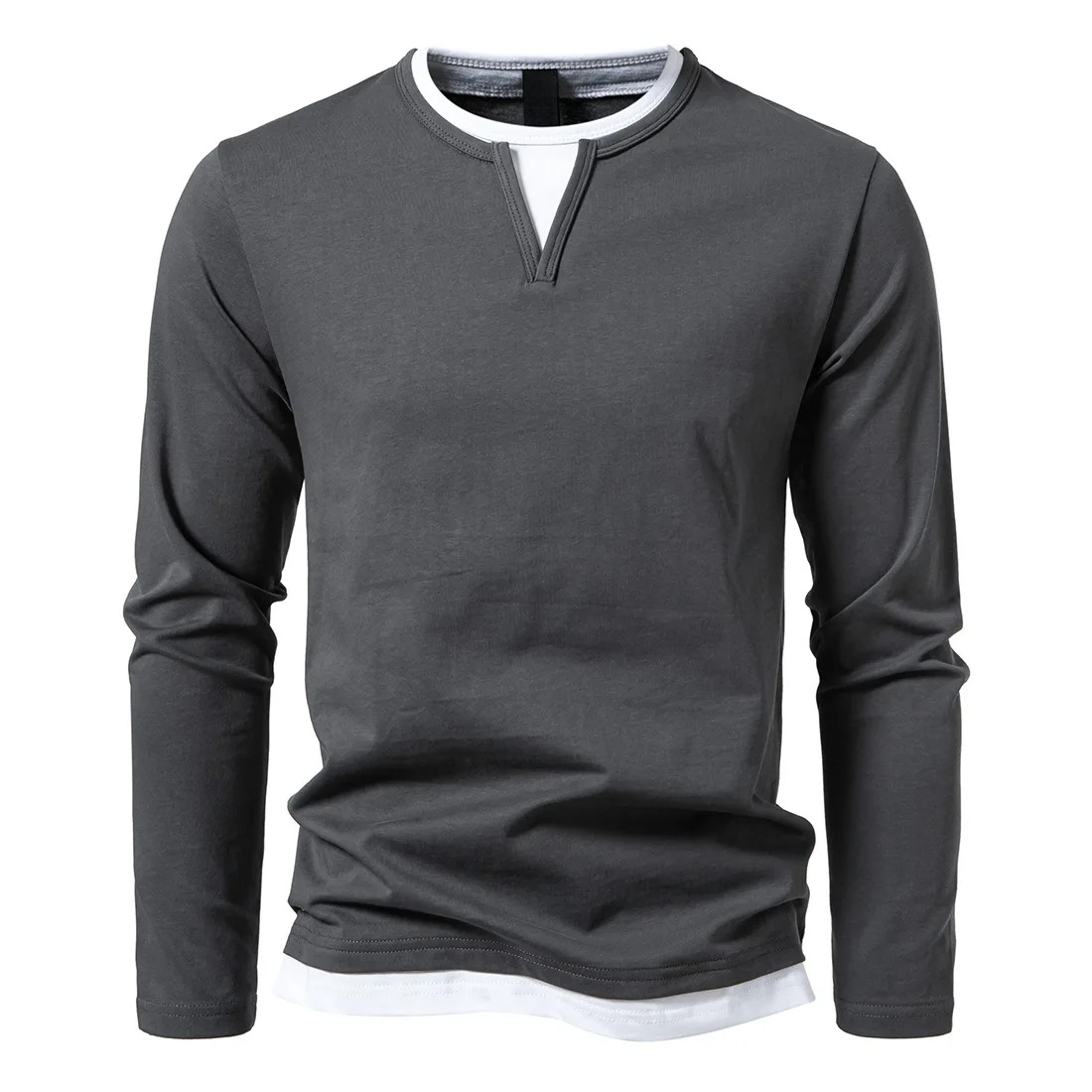 Pull à Manches Longues pour Homme avec Col en V | Respirant & Durable pour le Quotidien
