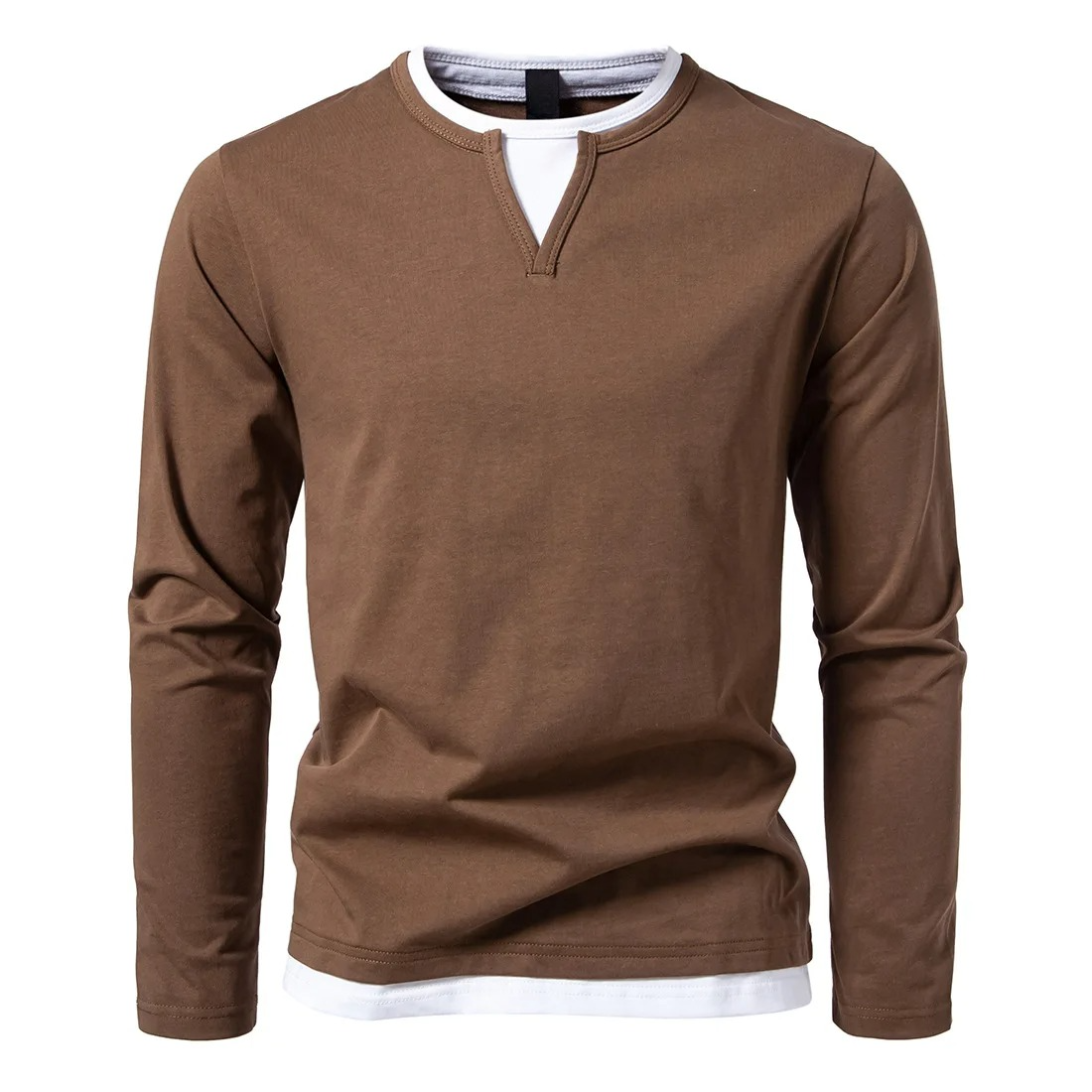Pull à Manches Longues pour Homme avec Col en V | Respirant & Durable pour le Quotidien